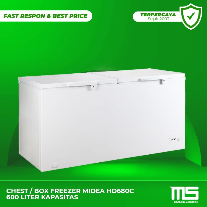 CHEST / BOX FREEZER MIDEA HD680C 600 LITER KAPASITAS