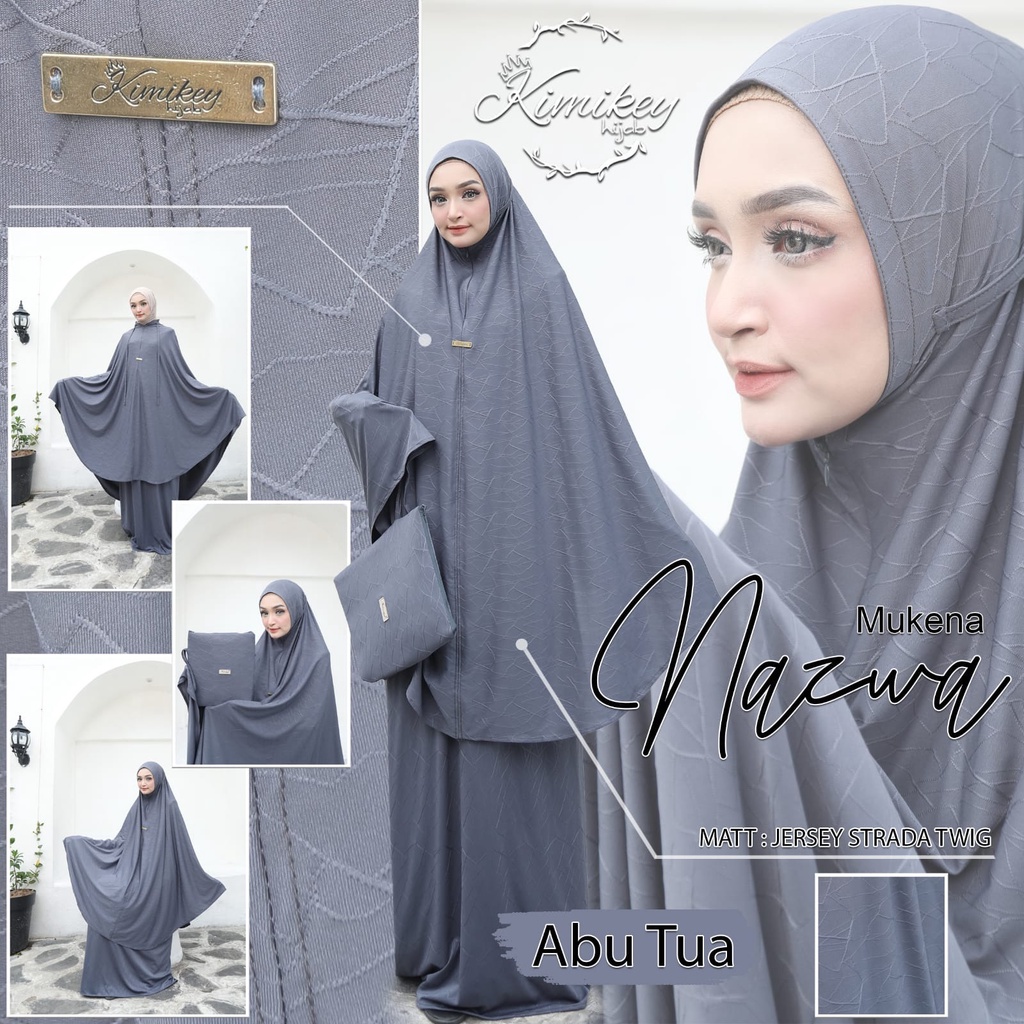 Mukena Dewasa Nazwa Jumbo Bahan Jersey Strada Twig By Kimikey