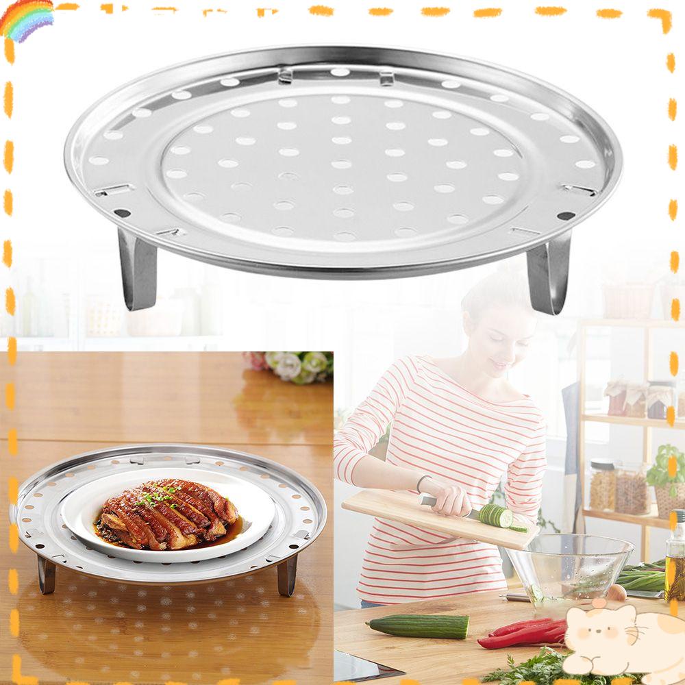 Solighter Steamer Rak Multifungsi Tray Stand Aksesoris Dapur Panci Kukus