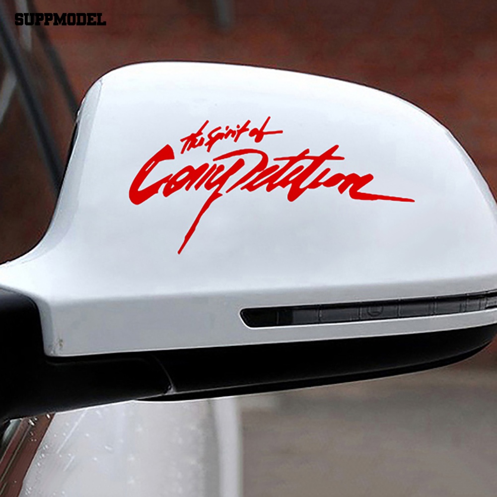 Suppmodel Semangat Lomba Huruf Reflektif Balap Mobil Dekorasi Sticker Decal