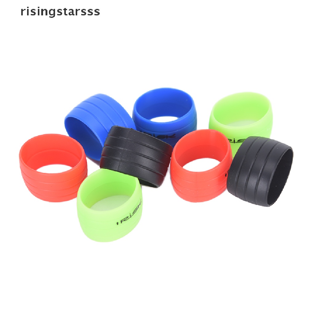 Rsid Span-new 1pasang Bike Silicone Plug Karet Colokan Sepeda Jalan Untuk Bar Tape Strap Silicone Ring  Sepatu Jelly