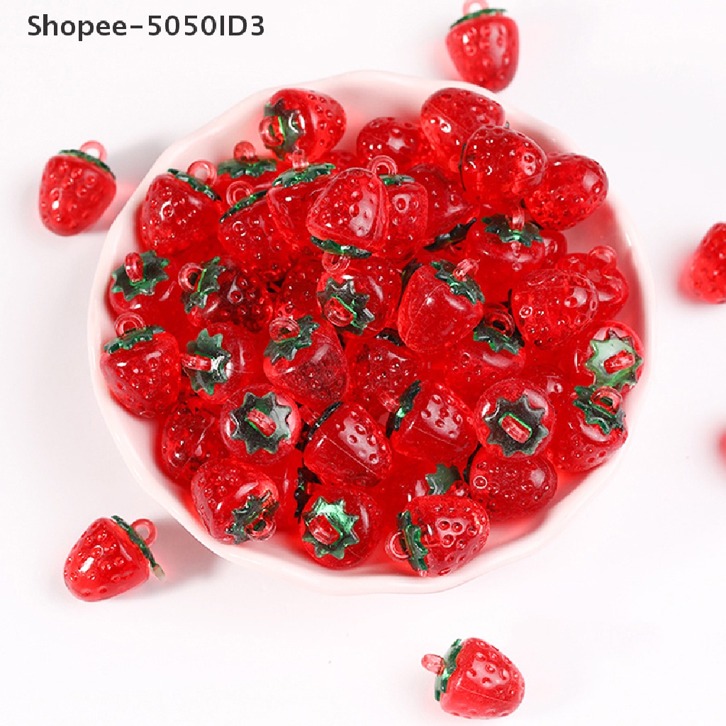 [HOT] 10pcs Mini 3D Cherry Series Resin Scrapbooking DIY Perhiasan Craft Dekorasi [ID]