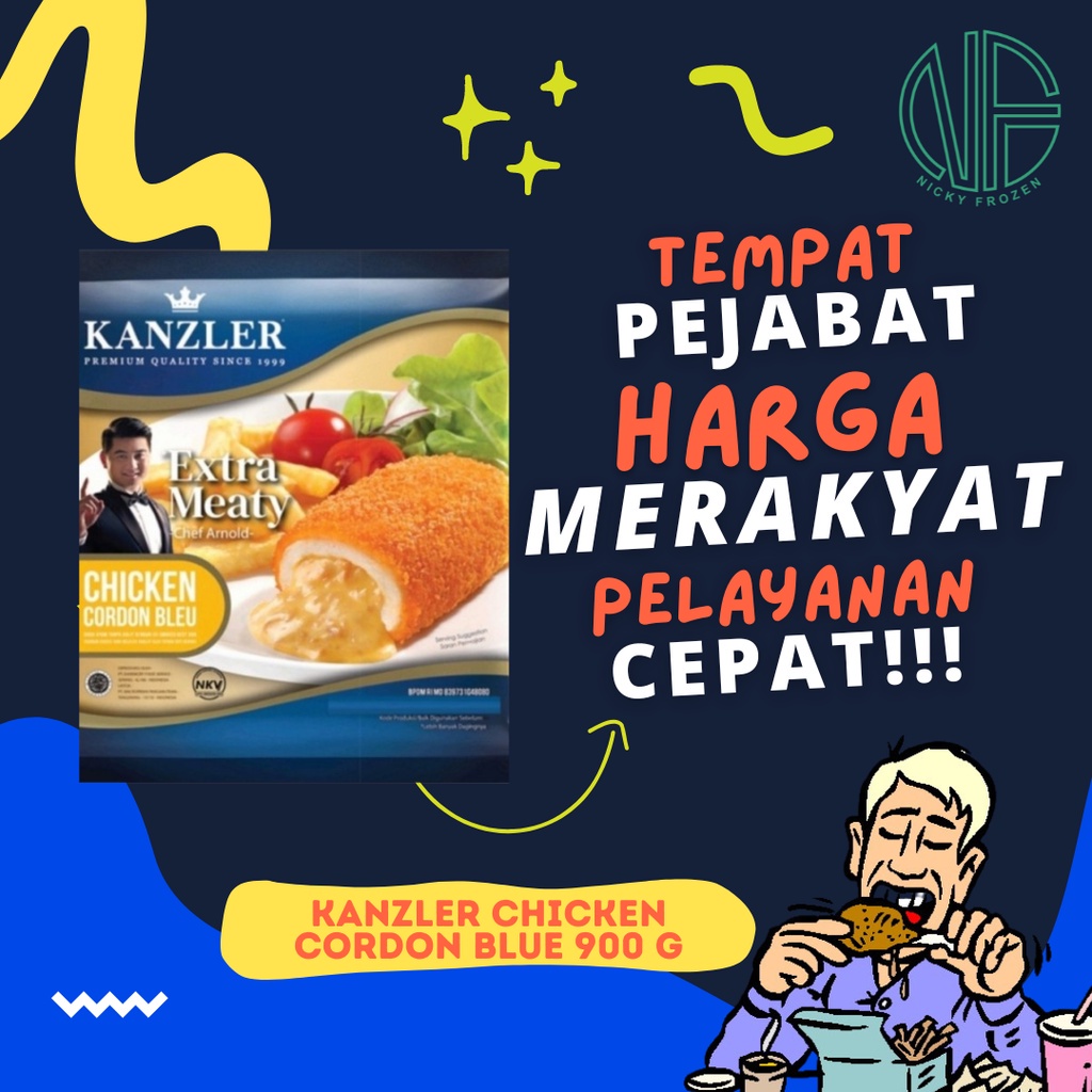

KANZLER CHICKEN CORDON BLUE 900 G