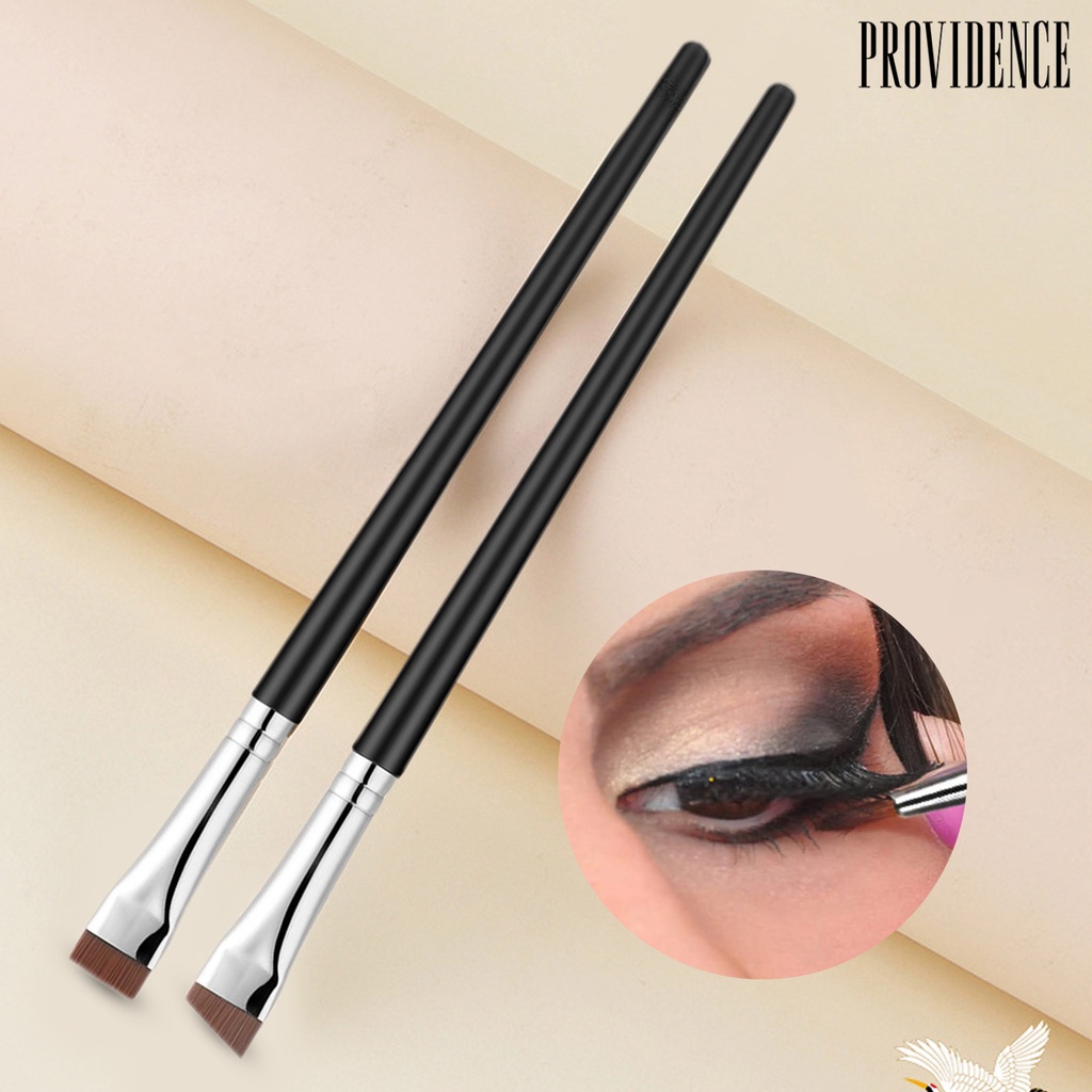 Providence 3Pcs/Set Eyeshadow Brush Gagang Kayu Siku Halus Multifungsi Portable Eyeliner Brush Alat Makeup Mata Penggunaan Sehari-Hari