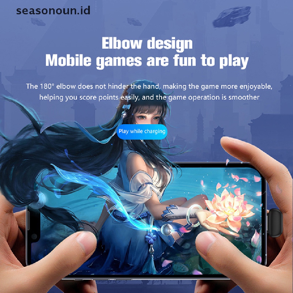 Seasonoun Type-c To Lighg PD 20w U-Shape OTG Adapter Charging Transfer Data Adaptador.