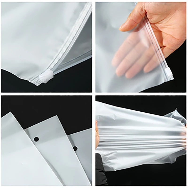 5 Pcs Portabel Frosted Tembus EVA Travel Storage Bag Waterproof Zipper Lock Self Seal Matte Bags Pakaian Dalam Pakaian Kemasan Organizer