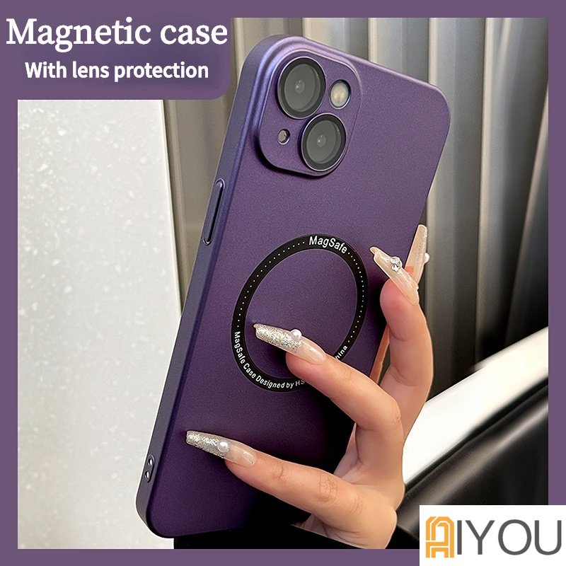 IPHONE Untuk Wireless Charge Plating Silicone Case Untuk iPhone14 13 12 11 Pro Max Plus 14Pro iPhone14 Dengan Penutup Pelindung Lensa