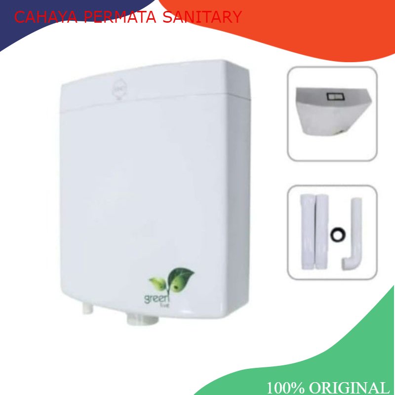 Tangki closet jongkok CE9 Tabung Kloset Dinding Dua Flush