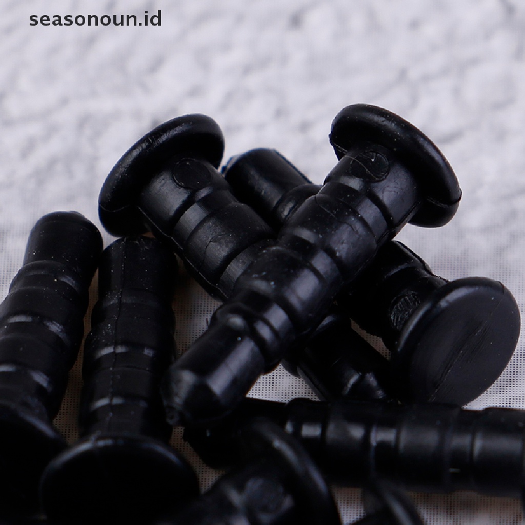 Seasonoun 10pcs plug Debu Plastik 3.5mm Earphone Aksesoris Telepon Tutup plug Tahan Debu  .