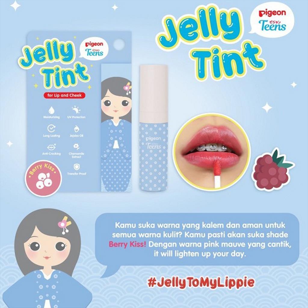 Pigeon Teens Jelly Tint Lip Pelembab Bibir Aiko - Berry Kiss