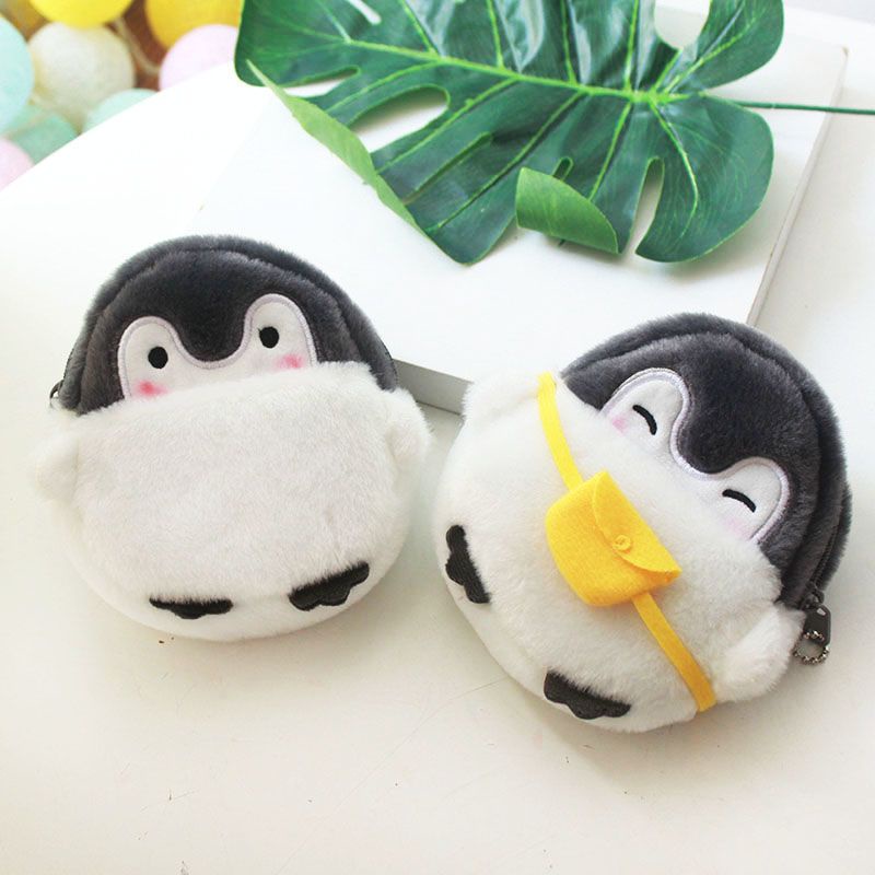 Sera Jepang energi positif penguin dompet koin penyimpanan kartu tas kecil tas penguin kecil liontin ponsel Messenger tas bahu