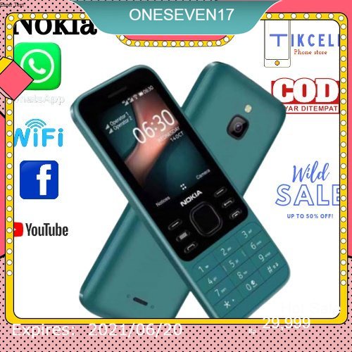 hanya gambar saja gambar Nokia 6300 4G Bisa WhatsApp Facebook DLL