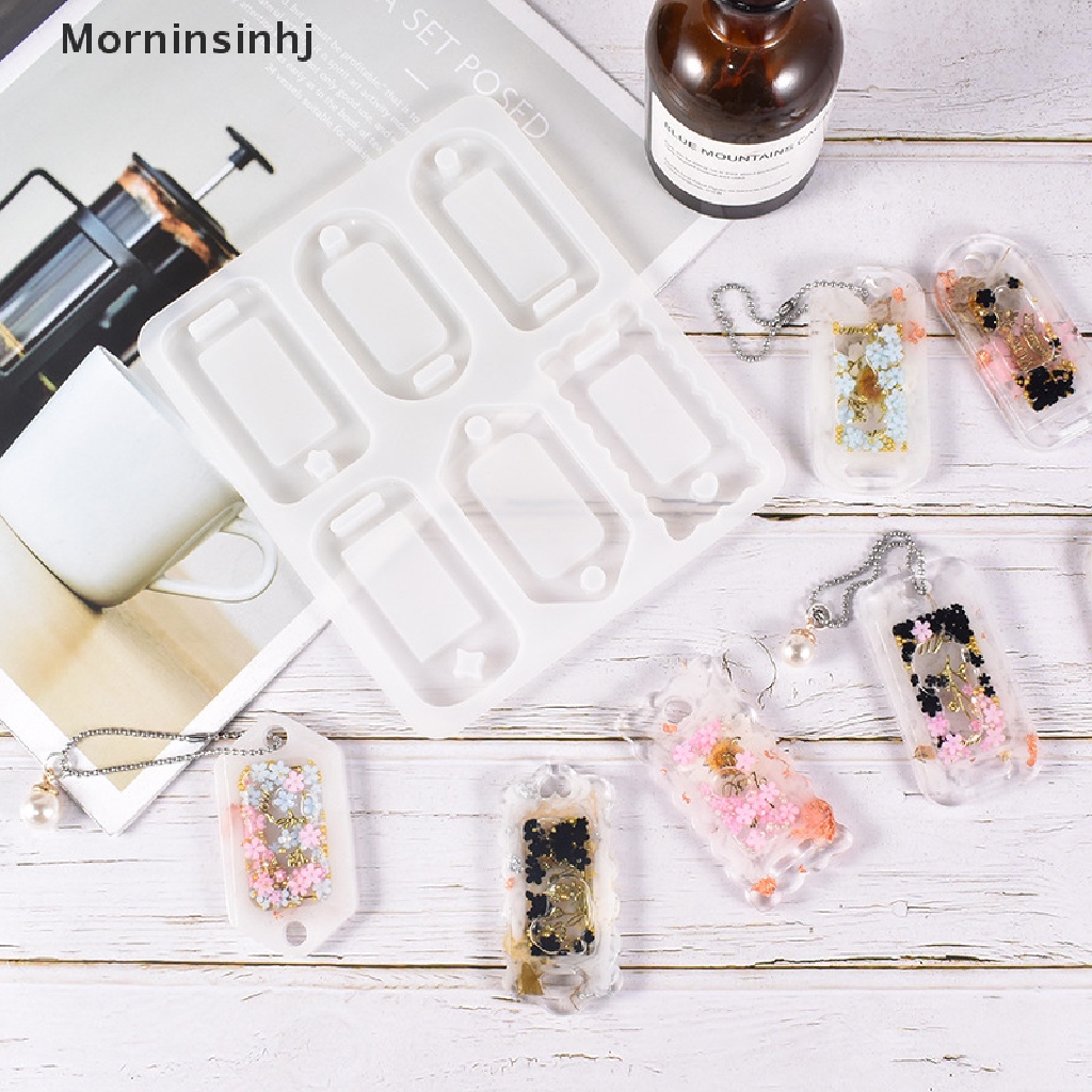 Mornin Cetakan Silikon Epoxy Casg Mold Resin Mold Untuk DIY Shaker Mold Liontin Perhiasan Gantungan Kunci Dekorasi DIY Craft Making Alat Aksesoris Perhiasan id