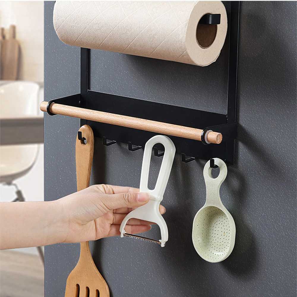 (BISA COD) FTIHSHP BearPaw Rak Organizer Dapur Kulkas Spice Magnetic Metal Rack - G58