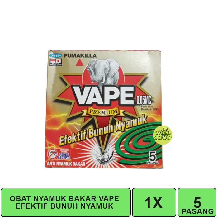 VSHOP. OBAT NYAMUK BAKAR ANTI NYAMUK VAPE KUNING | FUMAKILA ISI 5 PASANG