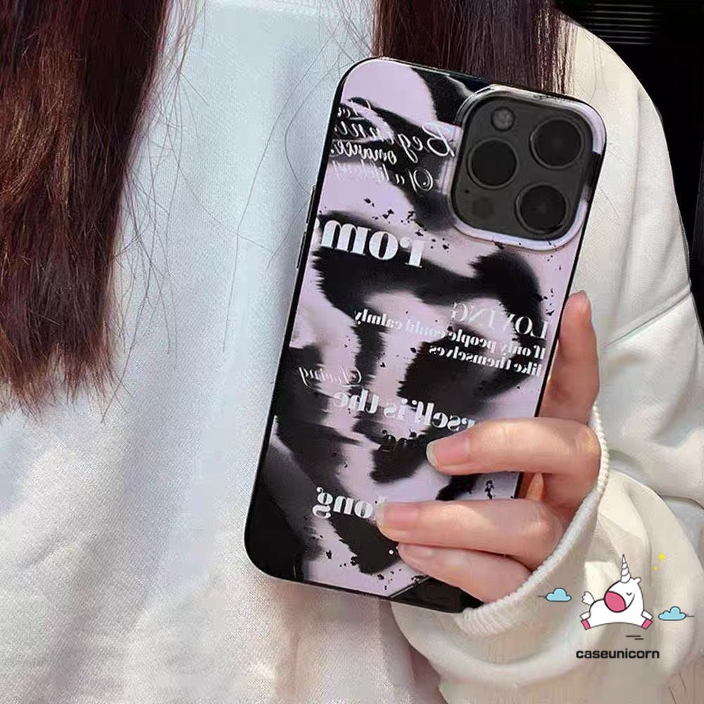 IPHONE Casing Ponsel Permen Glossy Tahan Guncangan Kompatibel Untuk Iphone11 14 12 13 Pro Max XR 7 8 Plus X XS Max SE 2020 Bintang Kartun Lucu Fashion Art Gradasi Pola Warna-Warni TPU Soft Cover