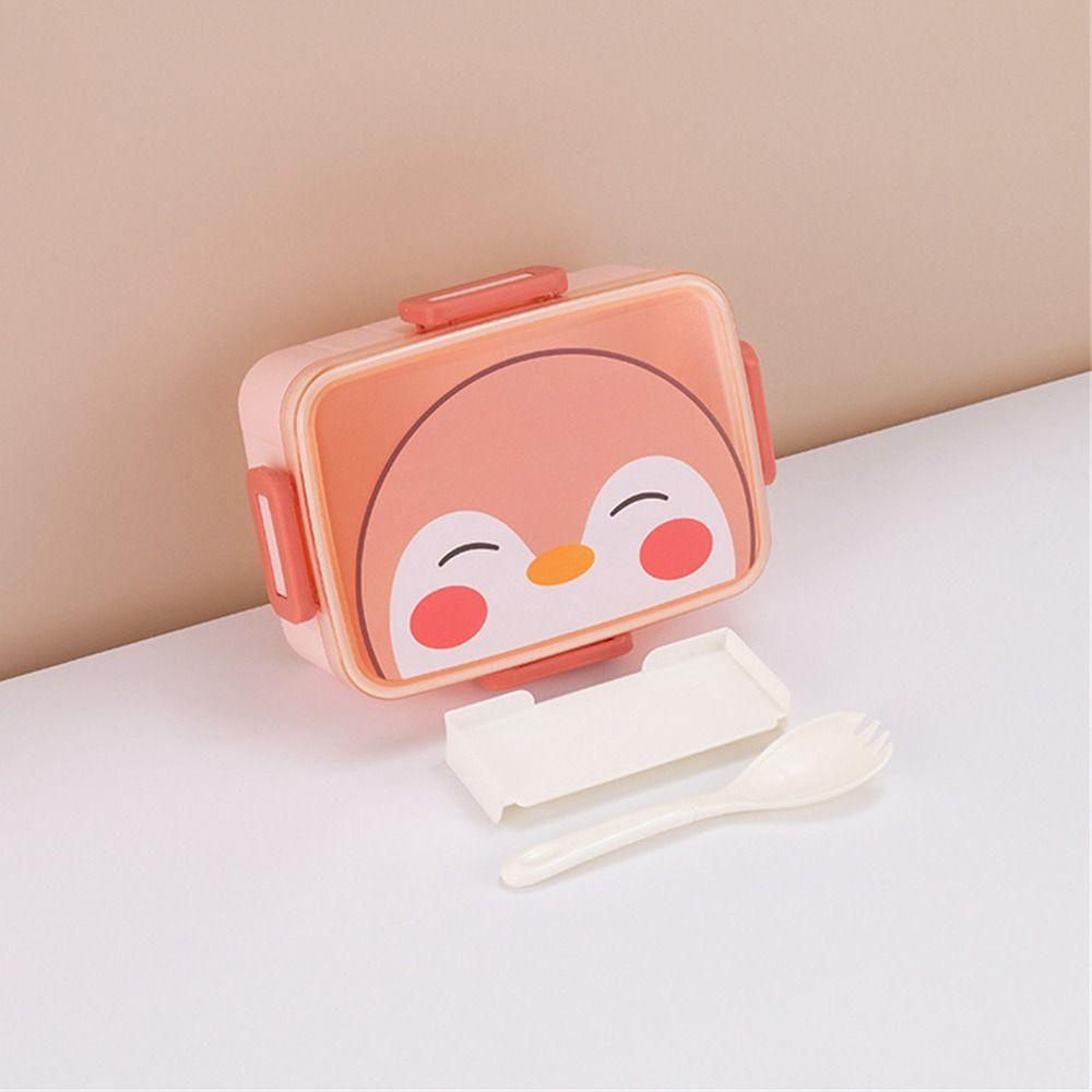 R-FLOWER Bento Box Portable Kotak Makan Plastik Anti Bocor