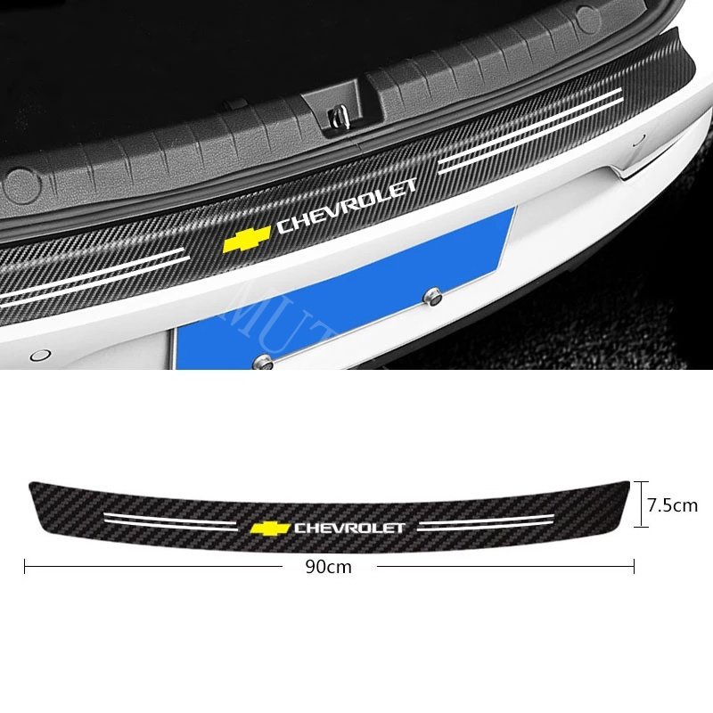 9pcs Chevrolet Mobil Serat Karbon Pintu Kusen Perlindungan Tahan Gores Stiker Untuk Captiva Lova Zafira Trax Spin Orlando Colorado Aveo Spark