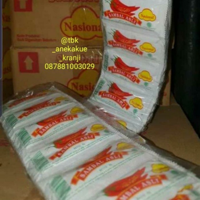 

Best Seller [COD] Sauce Sambal Stik National Sachet per dus (20 pak x 24 pc) via Gojek