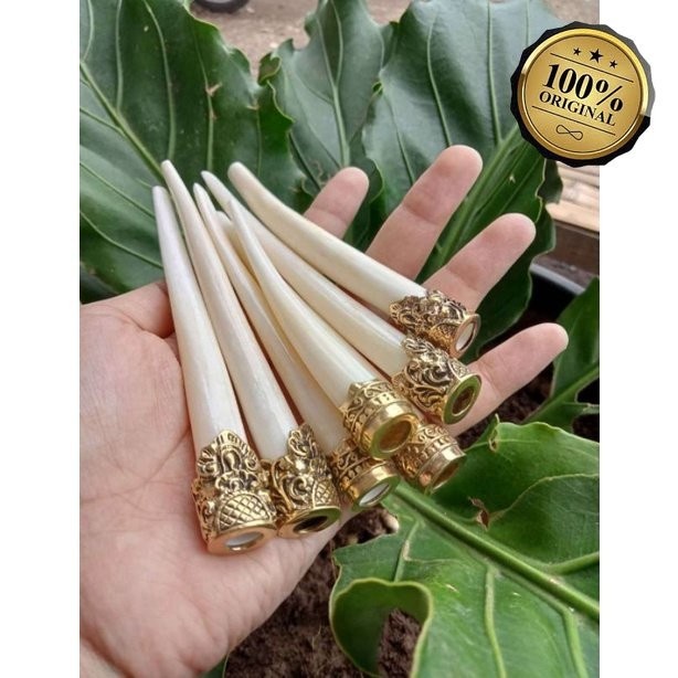 ONCE PIPA TULANG SAPI ALPAKAH UKIR SUPER