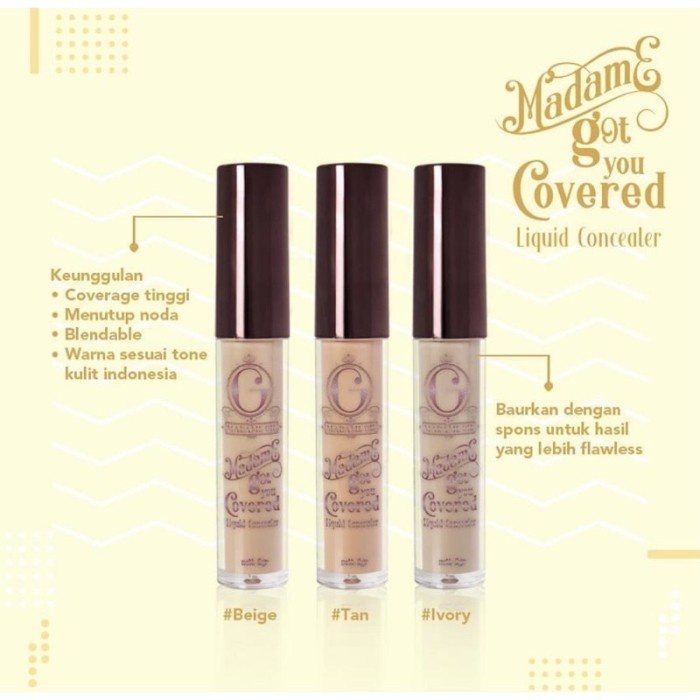 MADAME GIE Got You Covered Liquid Concealer Full Coverage