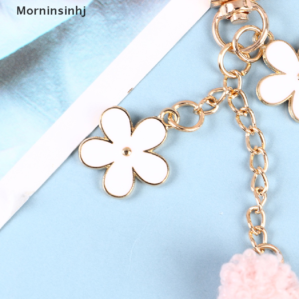 Mornin Cherry blossom Daisy Gantungan Kunci Bunga Lucu IOS Case Liontin Bunga Sakura id