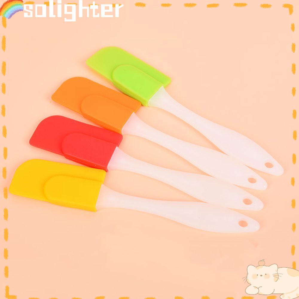 Solighter Spatula Kue Silikon Rumah Tangga DIY Pastry Tools Baking Scraper