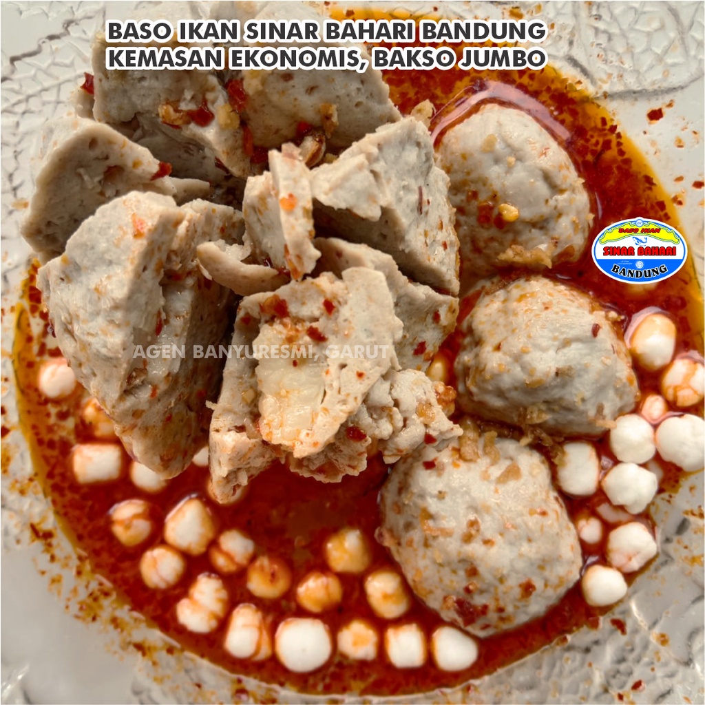 BAKSO / BASO IKAN SINAR BAHARI BANDUNG Kemasan Ekonomis Bakso Ikan Jumbo Isi Tetelan