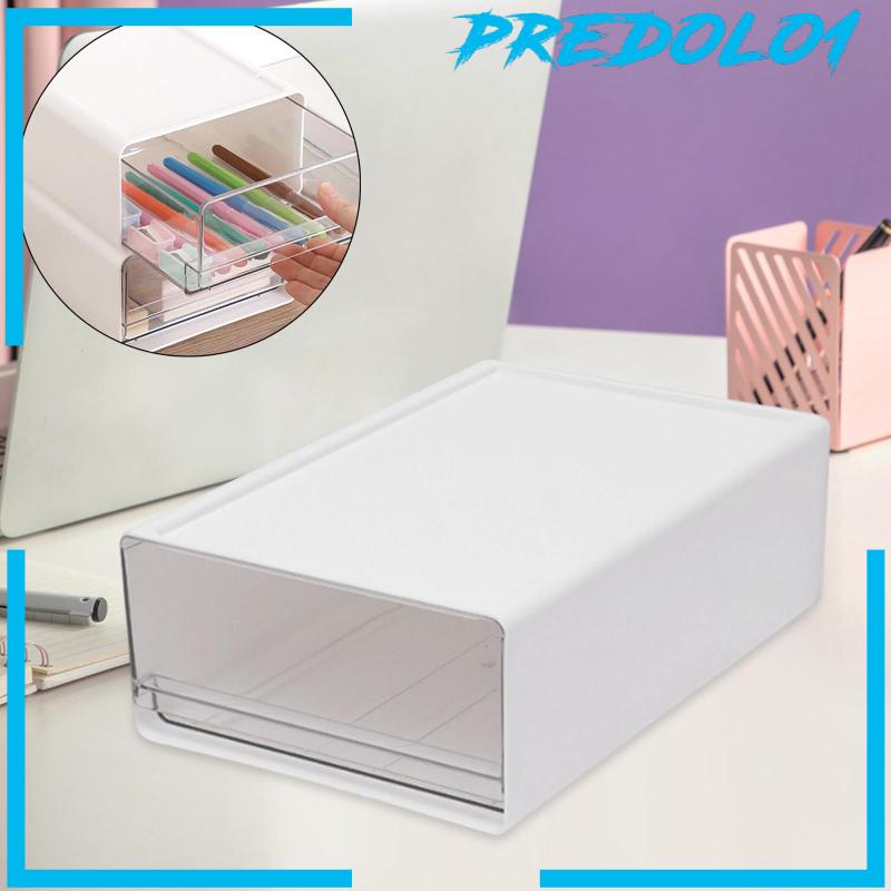 [Predolo1] Desktop Storage Box Organizer Laci Susun Fungsional Tahan Aus