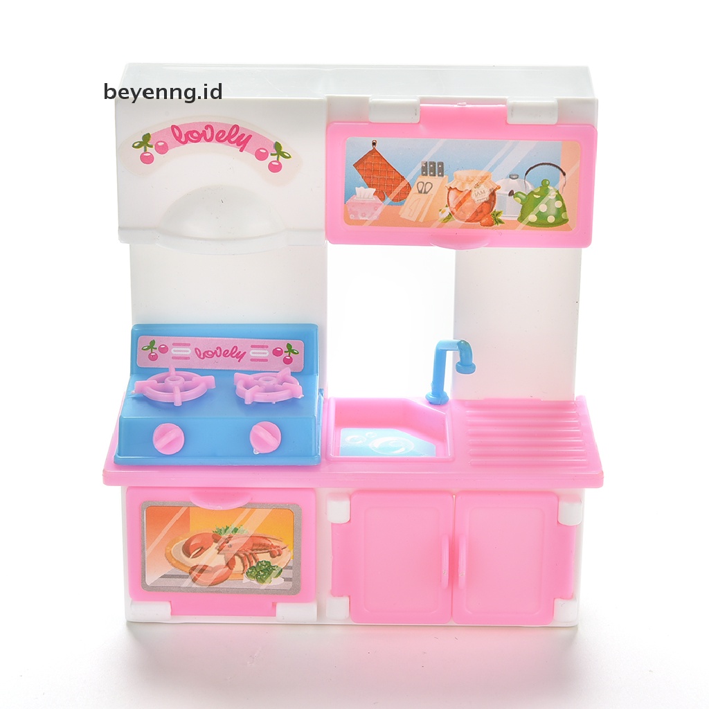 Beyen 20 Pcs/lot Creative Kitchenware Dinner Tables Cupboard Sink for Barbies Dolls ID