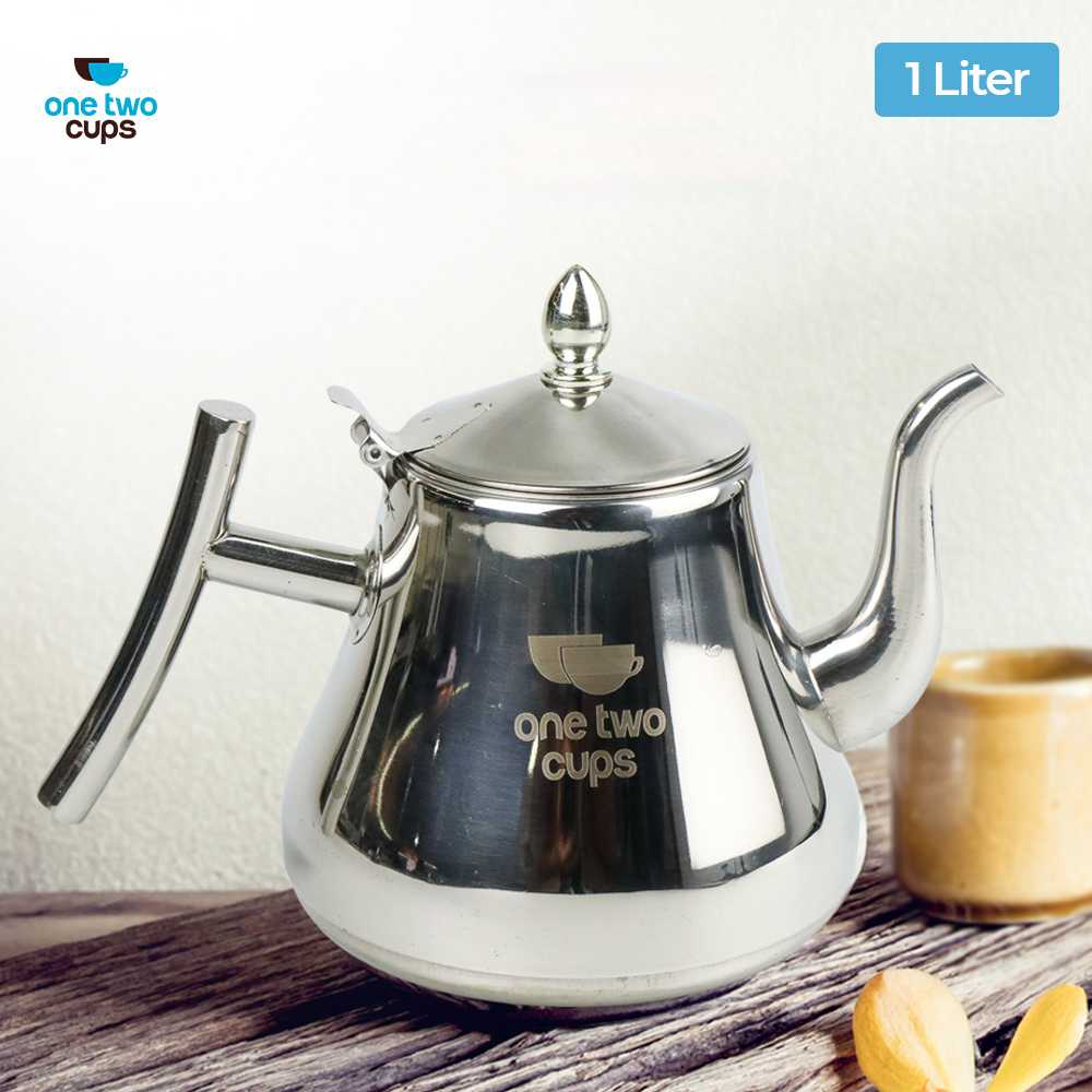 (BISA COD) FTIHSHP  Teko Air Teh Kopi Water Kettle Teapot 1L with Filter - HS4012