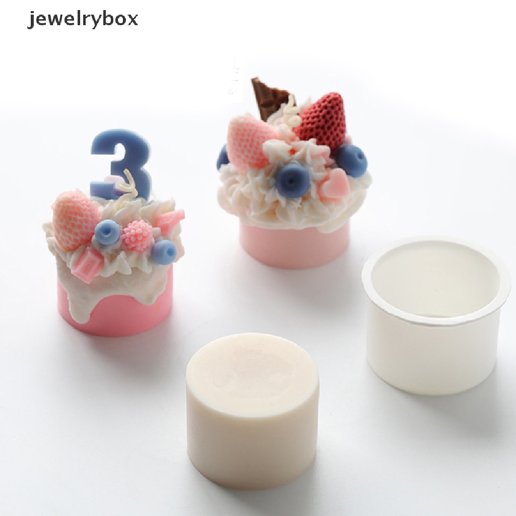 [jewelrybox] Cetakan Silikon Cupcake Diy Handmade Craft Soy Wax Scented s Mold Butik Pesta