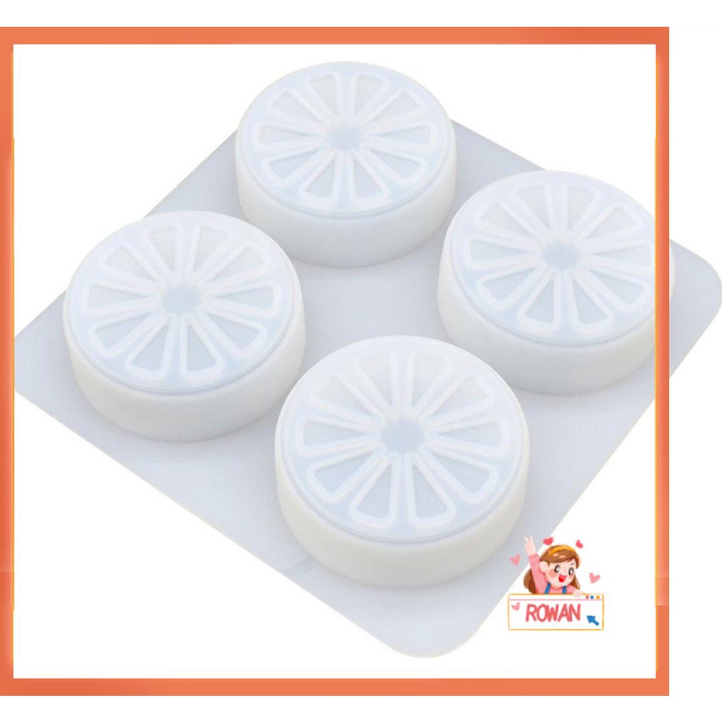 R-flower Soap Mold DIY Art Soaps Making Silicone Cetakan Resin Jeruk