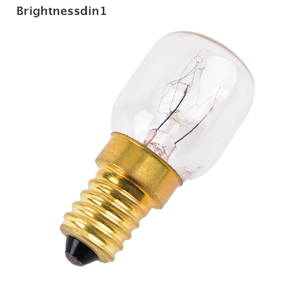 [Brightnessdin1] 1pc E14 15W/25W Warm White Oven Cooker Bulb Lampu Tahan Panas Cahaya 220-230V Butik