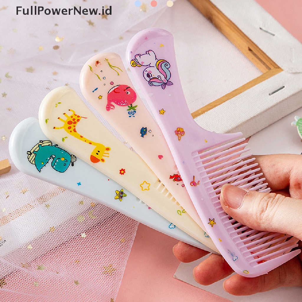 Power 2Pcs/Set Sisir Penata Rambut Anak Lucu Sisir Ekor Runcing Anti-Statis Untuk Anak Perempuan ID