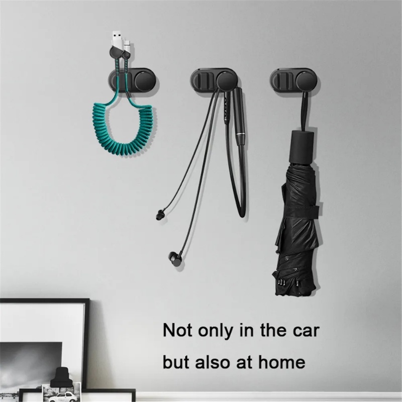 Kreatif Multifungsi Mini Car Data Cable Storage Hook/Klip Kawat Headphone Perekat Diri Otomotif Portabel/Kunci Tas Kendaraan Atur Kait