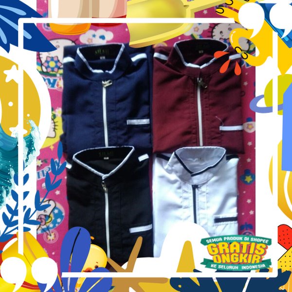 Motif polkadot / gamis anak laki laki jubah anak laki laki jubah murah anak laki laki