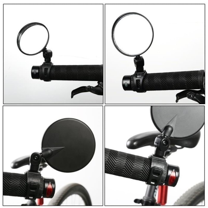 1PCS Kaca Spion Sepeda Motor Bike Blindspot Universal Bersepeda Kaca Spion Dapat Disesuaikan Aksesori Bersepeda Cermin Setang Sepeda