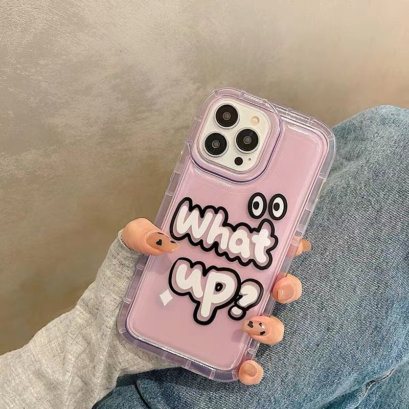 IPHONE Casing Ponsel Lembut Emote Lucu Kompatibel Untuk Iphone14 11 13 12 Pro XS Max X XR 78 Plus Casing Transparan TPU Silikon Shockproof Cover