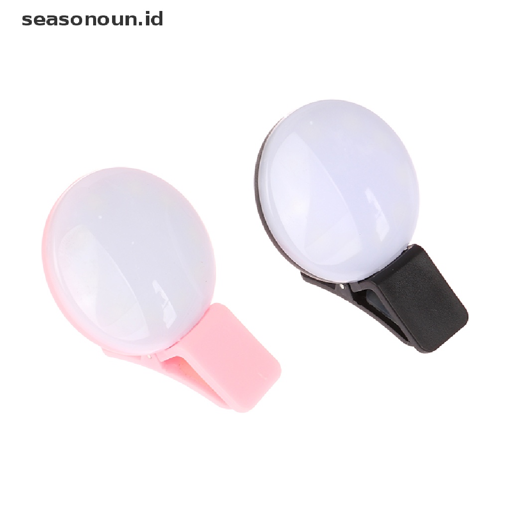 Seasonoun Ponsel LED Selfie Ring Light Portable Mini Tahan Lama Lampu Isi Tiga Stop.