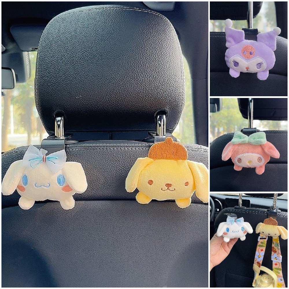 Boneka Kartun Lucu Pengait Mobil Coolomey Mainan Mewah Alat Penyimpanan Mobil