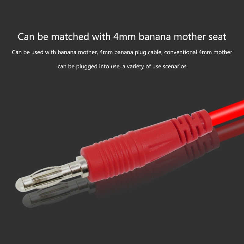 Btsg Colokan Pisang Listrik-Klip Buaya Test Lead Wire Line Multimeter Connector