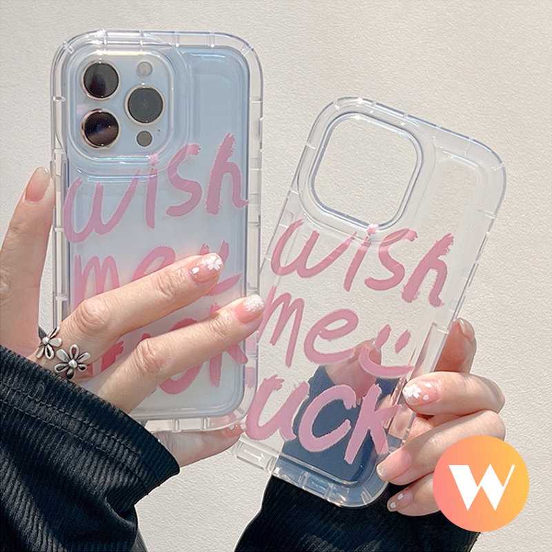 Smiley Clear Airbag Shockproof Case Untuk Realme C25Y C20 C15 C25 C25s C11 6i 5i 5s 5 Realme C33 C20A C12 C21Y C3 C35 C1 C2 Lembut TPU Simple Alphabet Letter Phone Cover