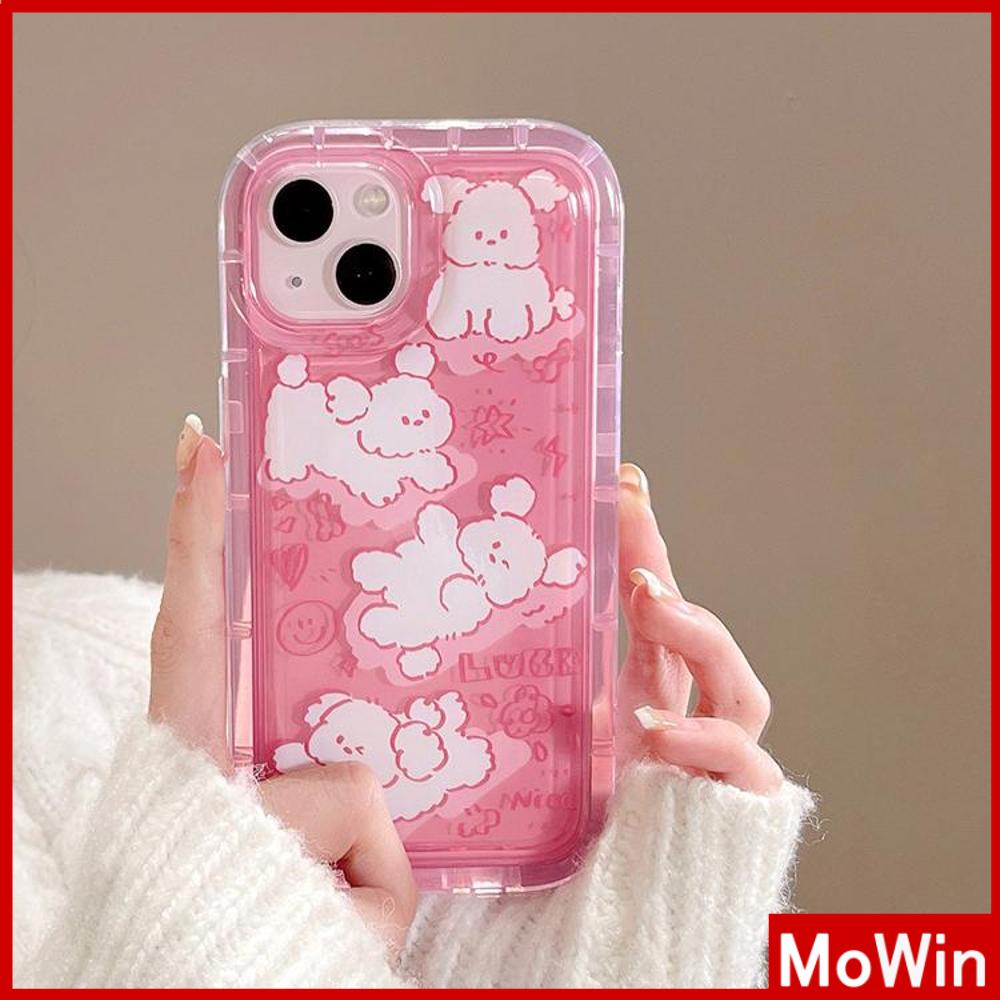 For iPhone 14 Pro Max iPhone Case Clear Case TPU Soft Case Airbag Reinforced Shockproof Pink Cute Cartoon Compatible with iPhone 13 Pro Max iPhone 12 Pro Max 11 7Plus 6Plus XR xs