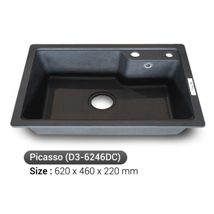 HORGEN Kitchen Sink Black Series Picasso Quartz Stone