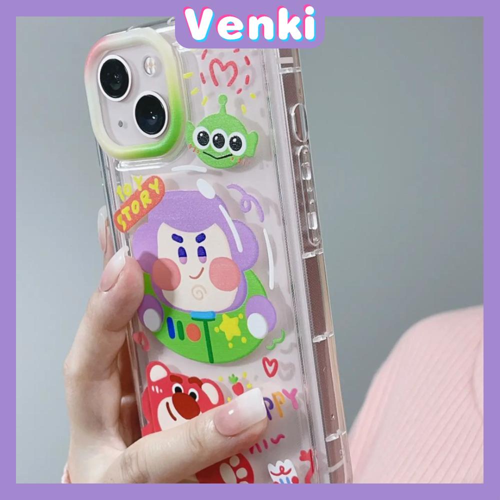 Case For iPhone 14 Pro Max Soft TPU Clear Jelly Airbag Case Cute Cartoon Astronaut Camera Protection Shockproof For iPhone 14 13 12 11 Plus Pro Max 7 Plus X XR