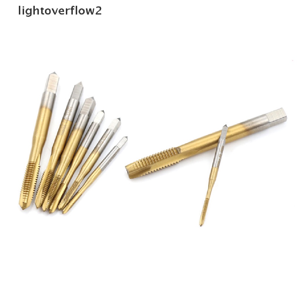 [lightoverflow2] M2/m2.5/m3/m3.5/m4/m5/m6/m8 HSS Metric Straight Flute Thread Screw Tap Plug Tap [ID]