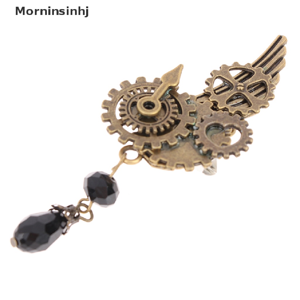 Mornin Steampunk Gears Wing Bros Retro Punk Gothic Dada Pin Untuk Wanita Man id