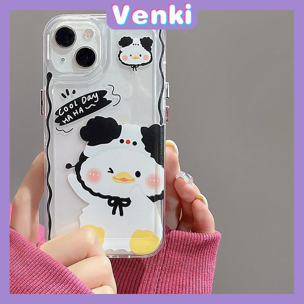 Case for iPhone 11 Soft TPU Clear Space Case Cute Cartoon Animals Plating Buttons Camera Protection ShockProof for iPhone 14 13 12 12 Plus 6 8 Plus XR XS