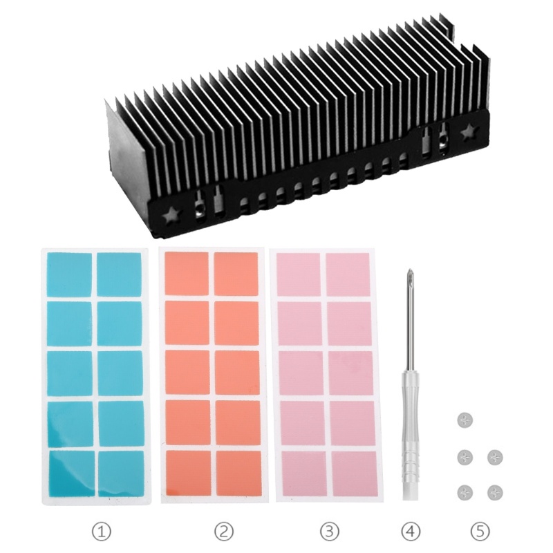 Bt Untuk M.2 SSD Cooler Heatsink Aluminium Thermal Cooling Pad Heat Sink Untuk M2 NVMe S